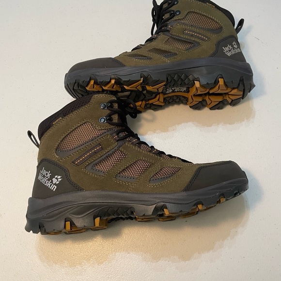 Men\'s Jack Wolfskin Outdoor Adventure Boots - Green Black SB-BG (Nov) main image 11